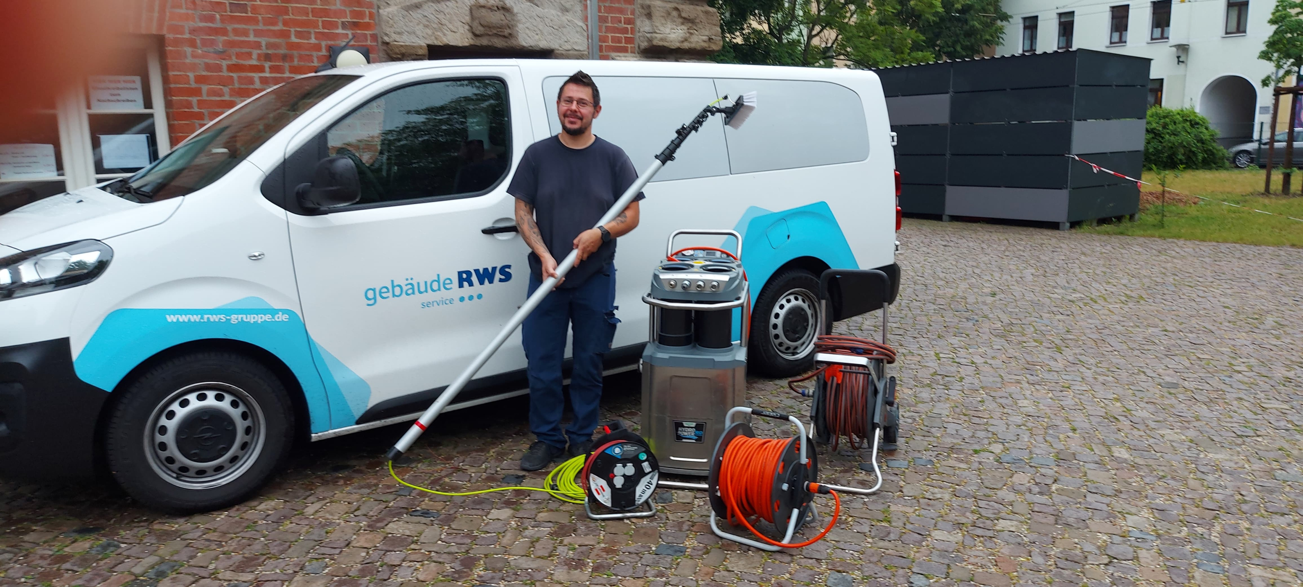 Ausrüstung eines Glasreinigers in Magdeburg