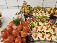 Osterbuffet: Kreativ zusammengestellte Speisen sorgten für Begeisterung