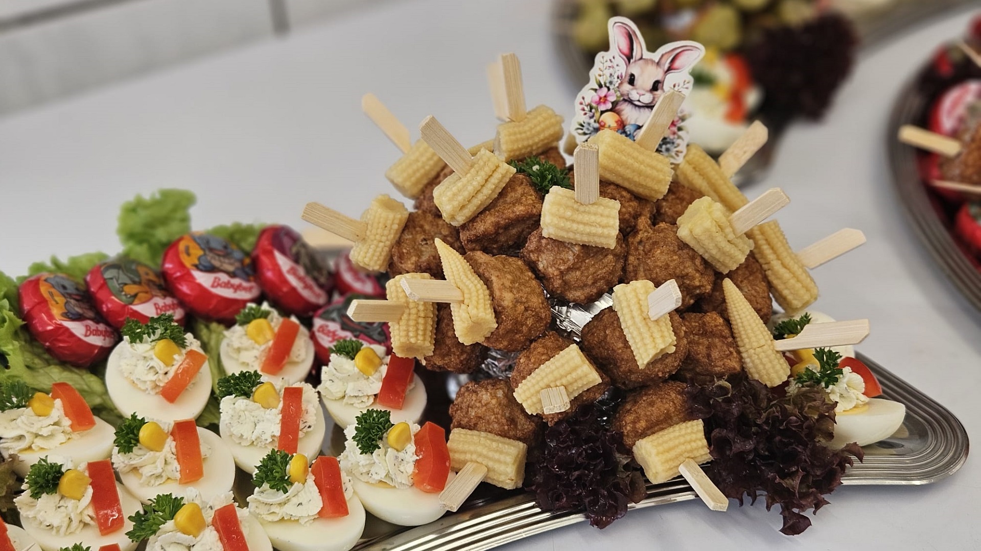 Ein von RWS Cateringservice liebevoll kreiertes Osterbuffet 